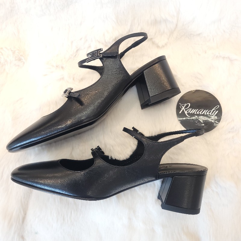 Hermès Jackie 50 高跟鞋 瑪莉珍鞋 38.5-2