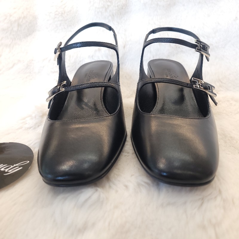 Hermès Jackie 50 高跟鞋 瑪莉珍鞋 38.5-6
