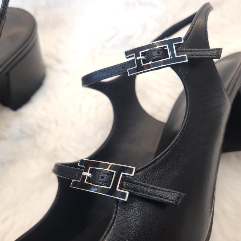 Hermès Jackie 50 高跟鞋 瑪莉珍鞋 38.5-8