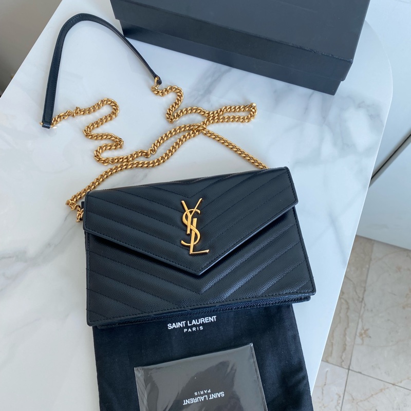 Ysl黑金信封包woc-0