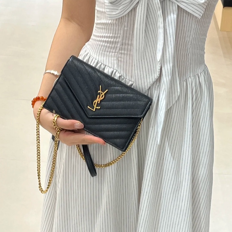 Ysl黑金信封包woc-9