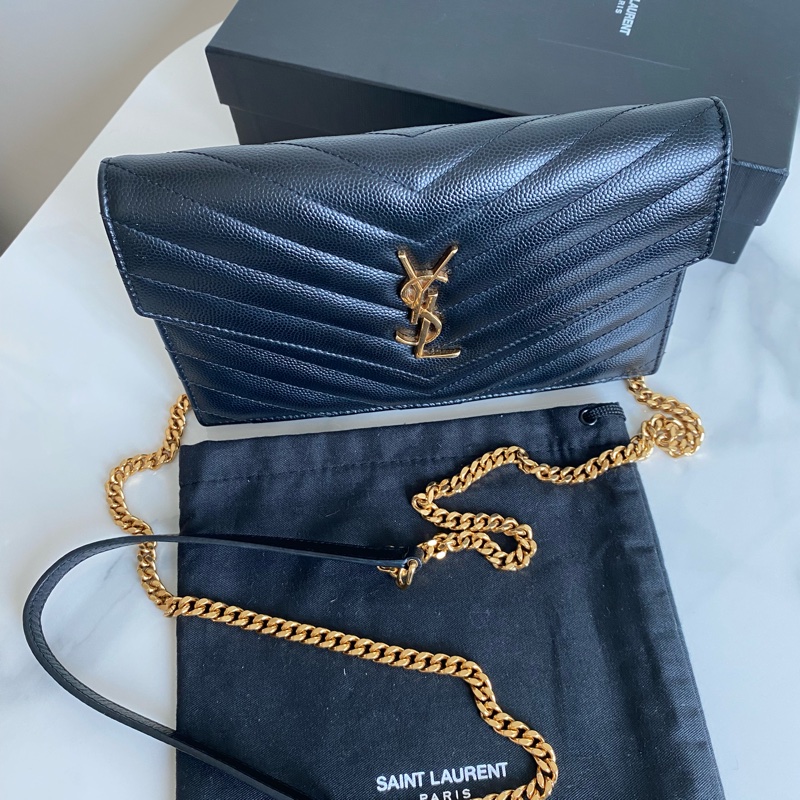 Ysl黑金信封包woc-11