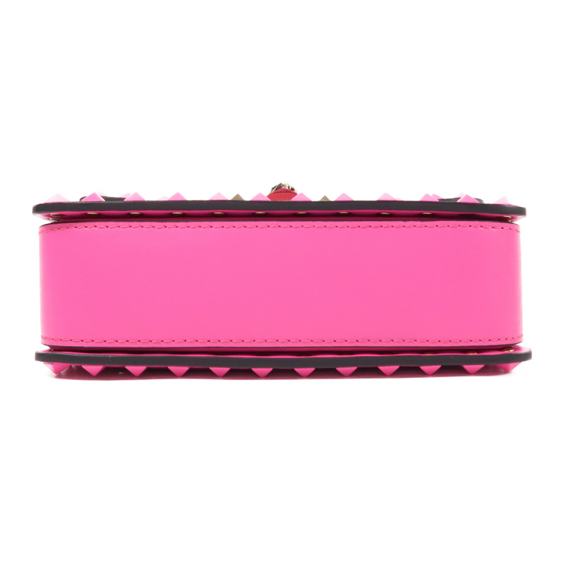 Valentino 皮革Rockstud Shoulder Bag金扣肩背袋-3