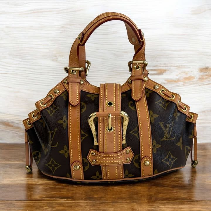 LV 原花手提荷葉包/小款-0