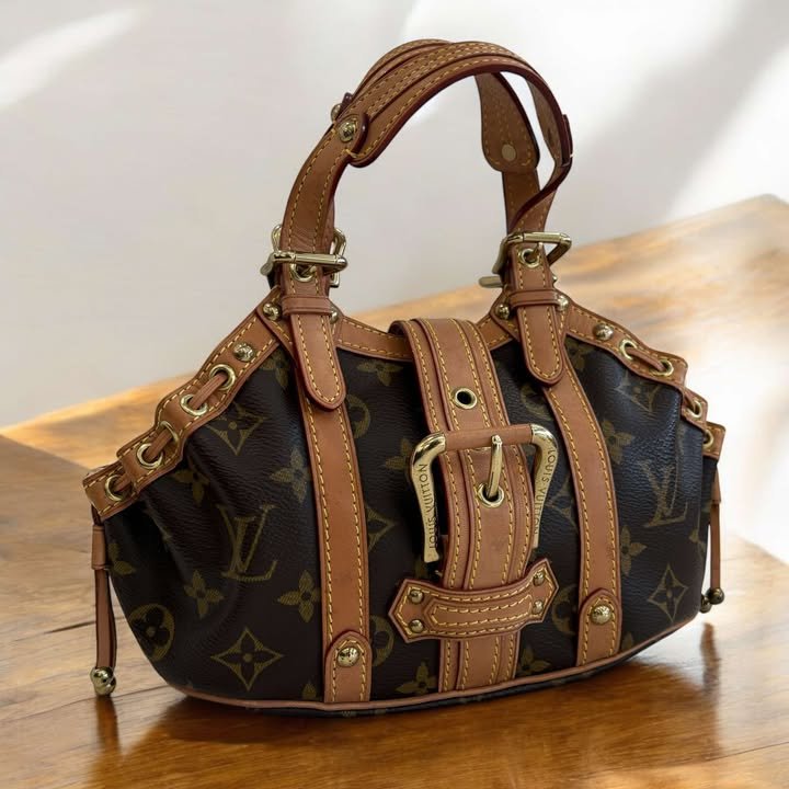 LV 原花手提荷葉包/小款-1