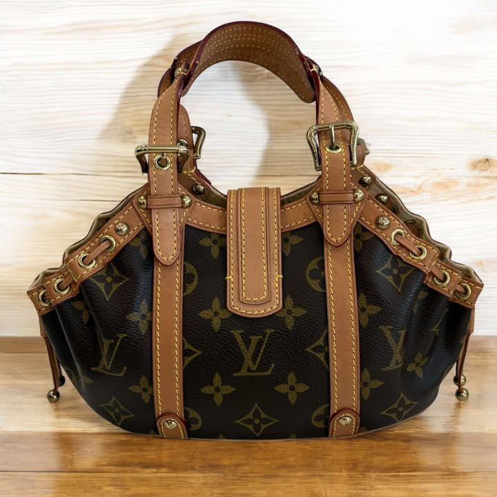 LV 原花手提荷葉包/小款-2