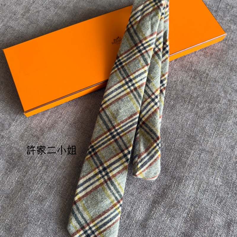 Hermes 男士羊毛領帶-0