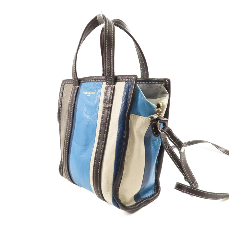 BALENCIAGA 牛皮皮革Bazzaar XS銀扣手挽肩背兩用袋-2
