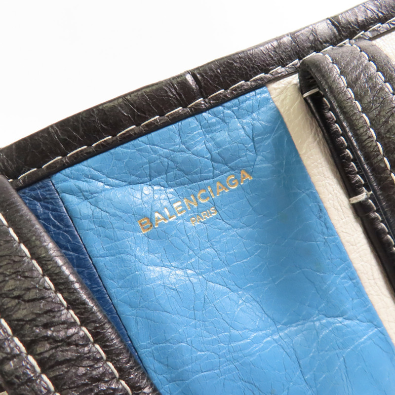 BALENCIAGA 牛皮皮革Bazzaar XS銀扣手挽肩背兩用袋-10