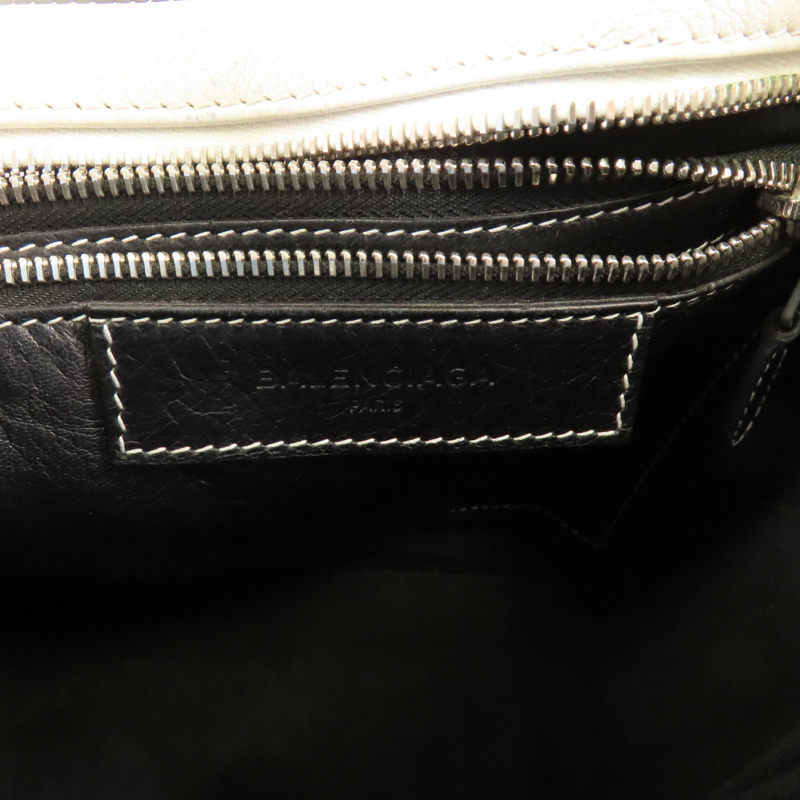 BALENCIAGA 牛皮皮革Bazzaar XS銀扣手挽肩背兩用袋-13