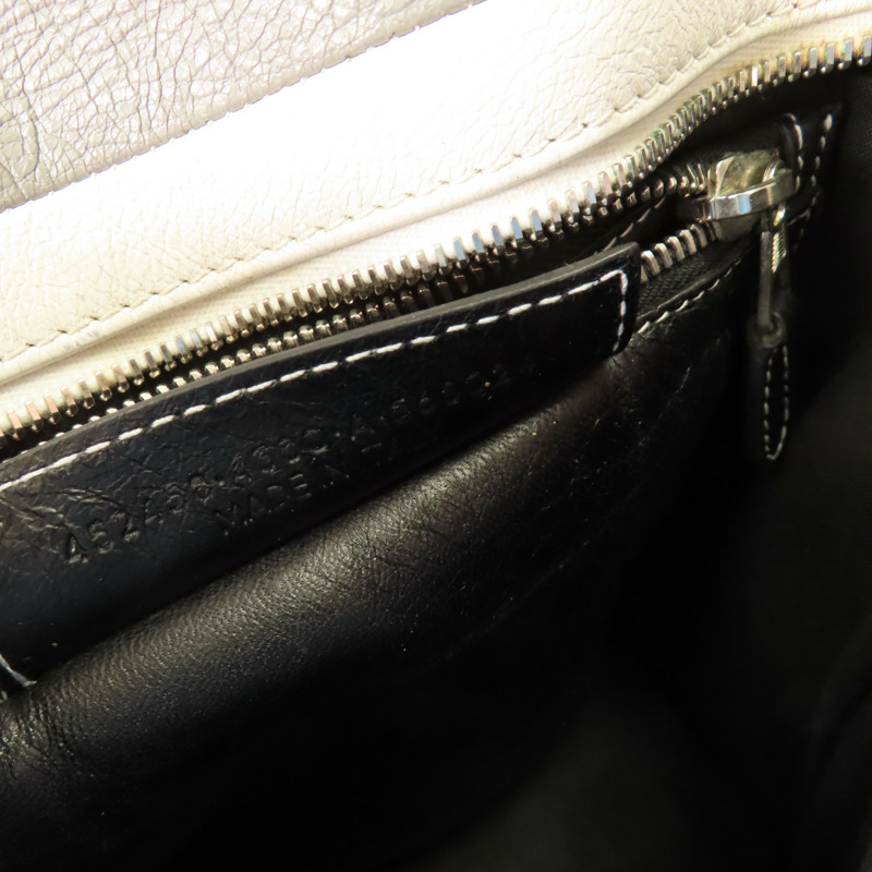 BALENCIAGA 牛皮皮革Bazzaar XS銀扣手挽肩背兩用袋-14