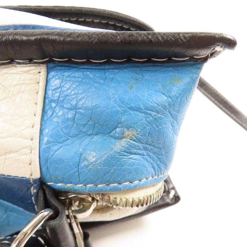 BALENCIAGA 牛皮皮革Bazzaar XS銀扣手挽肩背兩用袋-15