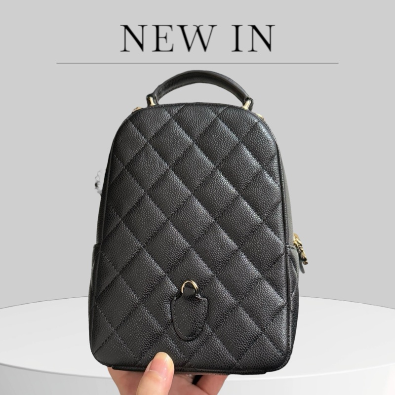 Chanel Caviar 24C mini 荔枝皮小書包-3