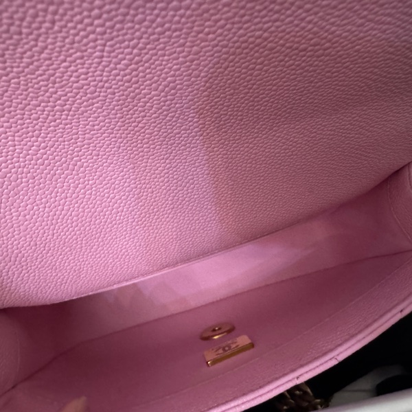 Chanel 愛心金球  粉紅荔枝皮 19公分-24