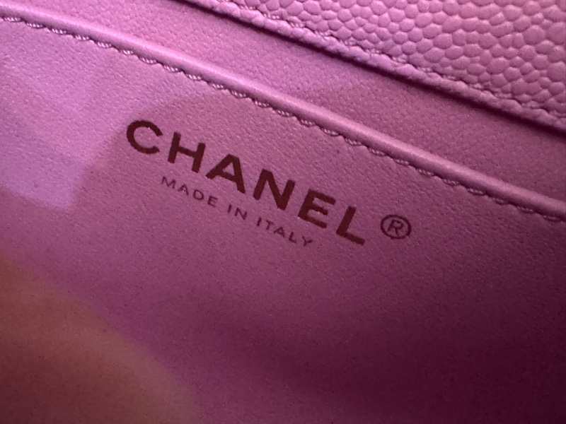 Chanel 愛心金球  粉紅荔枝皮 19公分-31
