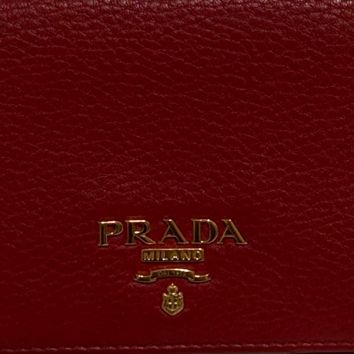 Prada 2020 紅色小短夾👛 歡迎議價👏-11