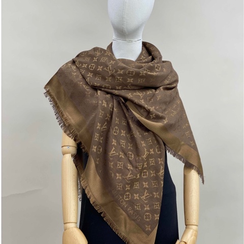 LOUIS VUITTON 路易威登 圍巾啡色 M76338