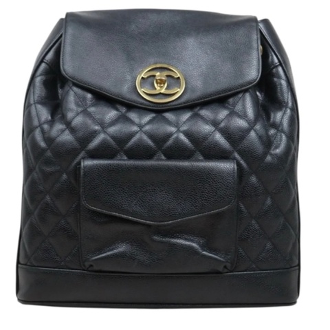 「JL精品代購」Chanel 香奈兒 菱格紋後背包