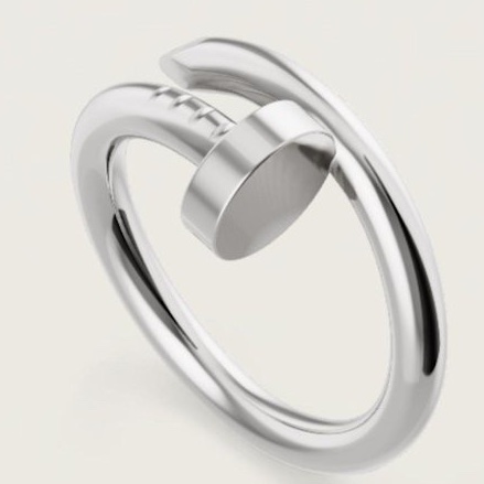 CARTIER 750 白k金 JUSTE UN CLOU 釘子系列 戒指 專櫃購入99000 #買到賺到 #必須收藏 尺寸 62 號 有盒子跟保單 9新-3