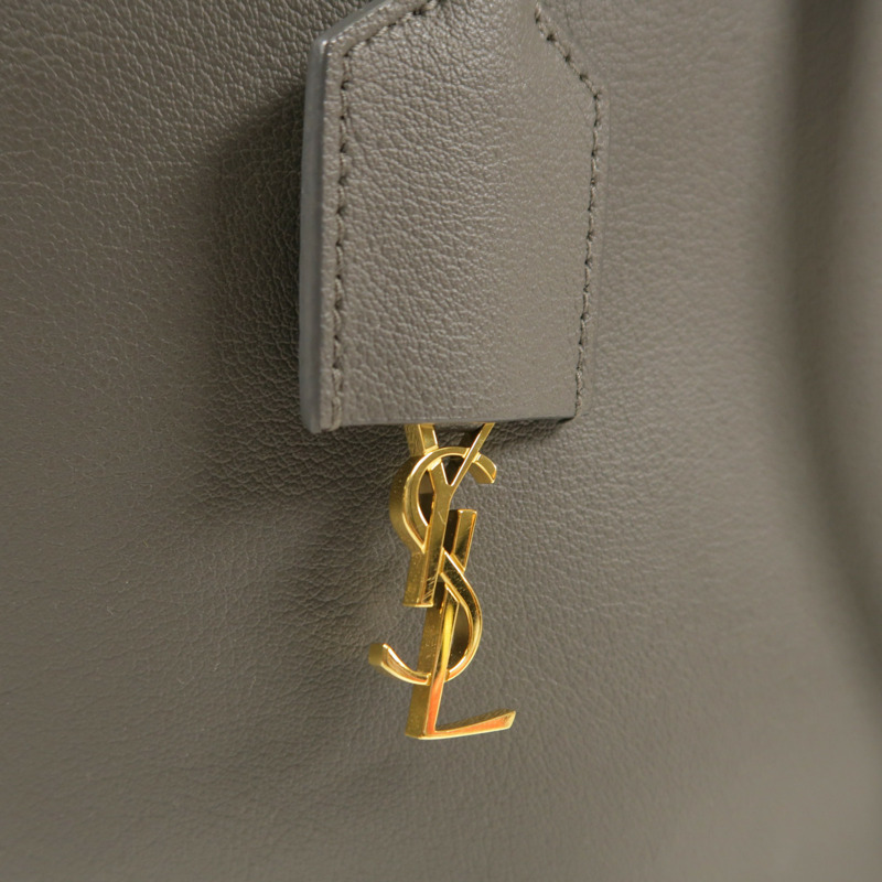 YVES SAINT LAURENT 牛皮皮革2Way Shoulder金扣手挽肩背兩用袋-9