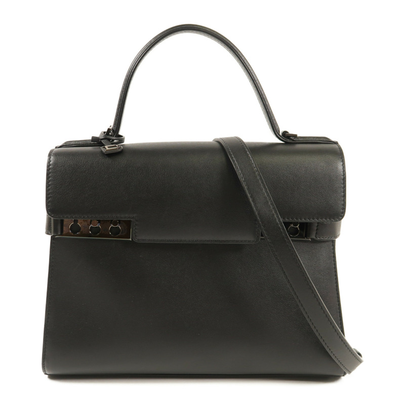 Delvaux 牛皮皮革Brillant East West手挽肩背兩用袋-0