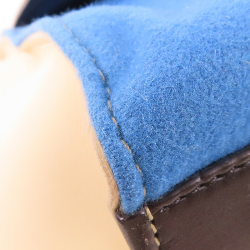 CELINE 牛皮皮革/Felt Trapeze銀扣手挽肩背兩用袋-6