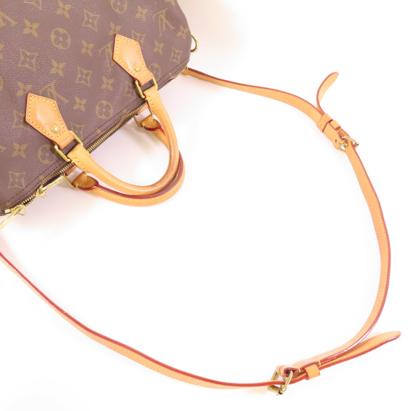 LOUIS VUITTON 【激減優惠】Monogram Speedy Bandouliere 30金扣手挽肩背兩用袋-4