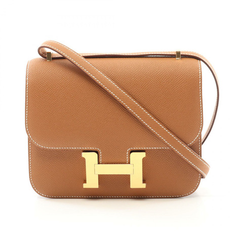 HERMES Constance 3 迷你肩背包 W Epsom 金色 GHW