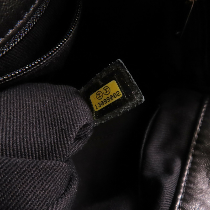 CHANEL 羊皮皮革Shoulder Bag銀扣鏈帶肩背袋-11