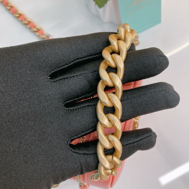 香奈兒CC19粉紅色小圓型鏈條包 CC19 Clutch With Chain Bag-7