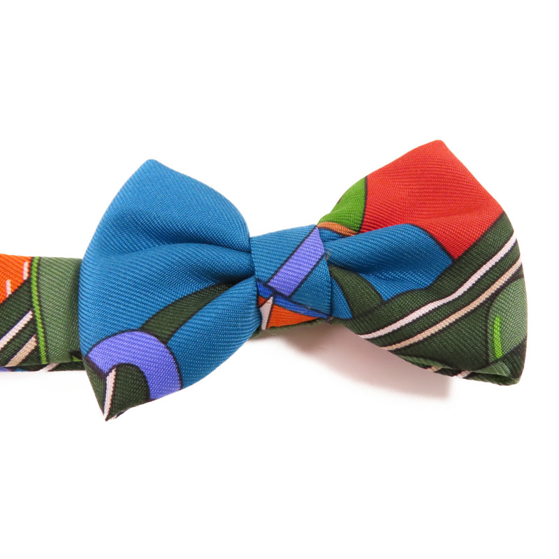 HERMES 絲質Bow Tie領結-8