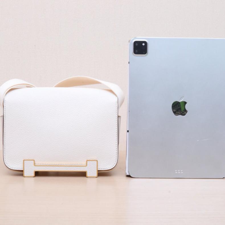 HERMES(愛馬仕) Geta 木屐包 21 I2奶油白 Chevre山羊皮 U刻 金扣-2