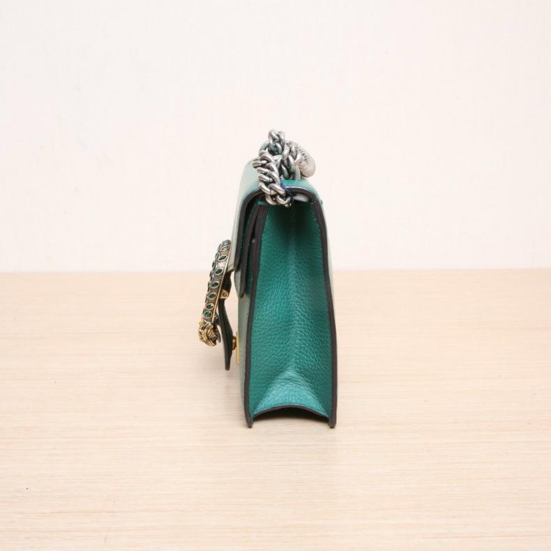 GUCCI(古馳) Dionysus 酒神 Mini 20 鑽扣 綠色 鑽扣-1