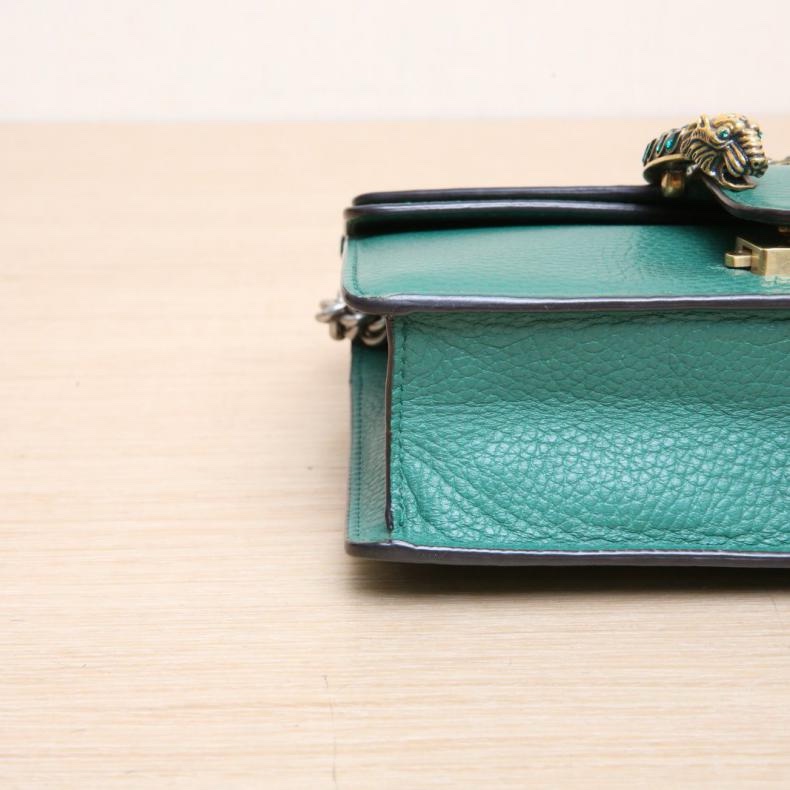 GUCCI(古馳) Dionysus 酒神 Mini 20 鑽扣 綠色 鑽扣-3