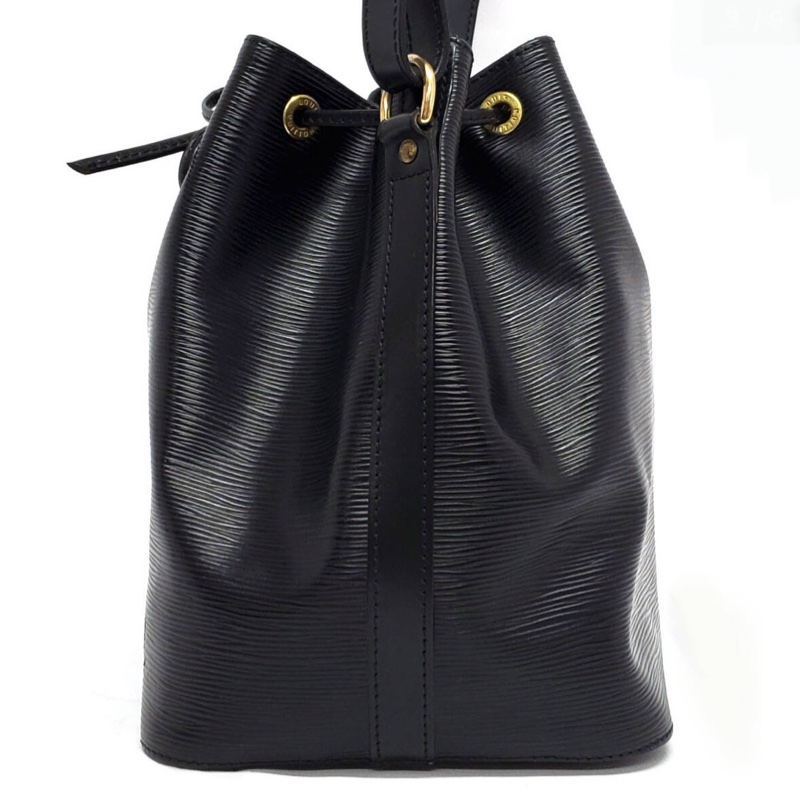 Louis Vuitton Epi水波紋黑色牛皮束口水桶包中號M44102✨近未使用-2