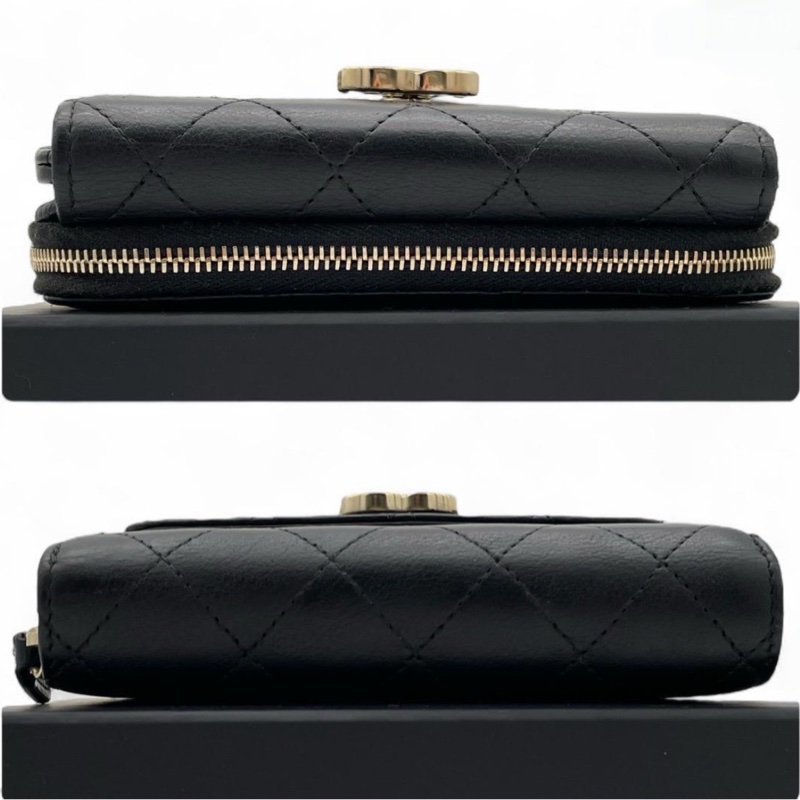 Chanel COCO菱格紋短夾 28番台✨近全新未使用-7