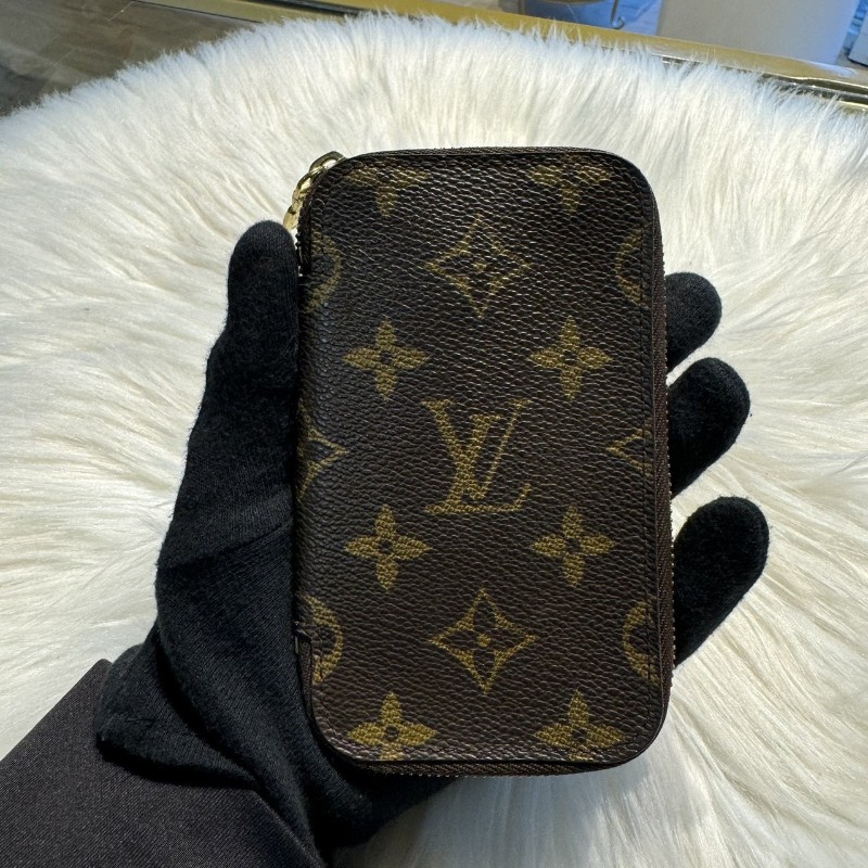 Louis Vuitton Monogram 老花 拉鍊鑰匙包-0