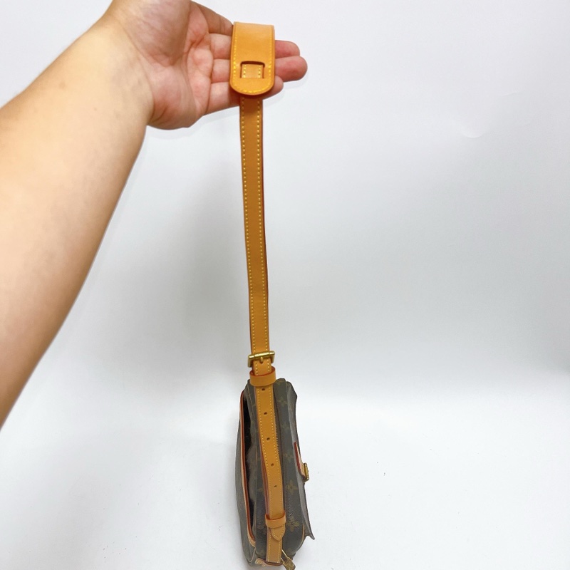 Lv路易威登老花小號蘋果馬鞍包-7