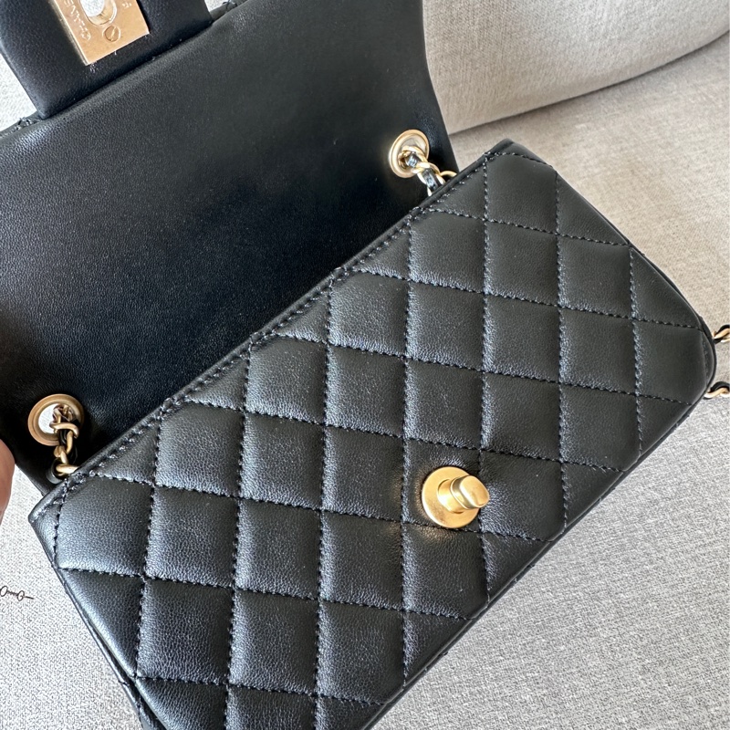 Chanel mini CF20 金球 新款 台灣購證-4