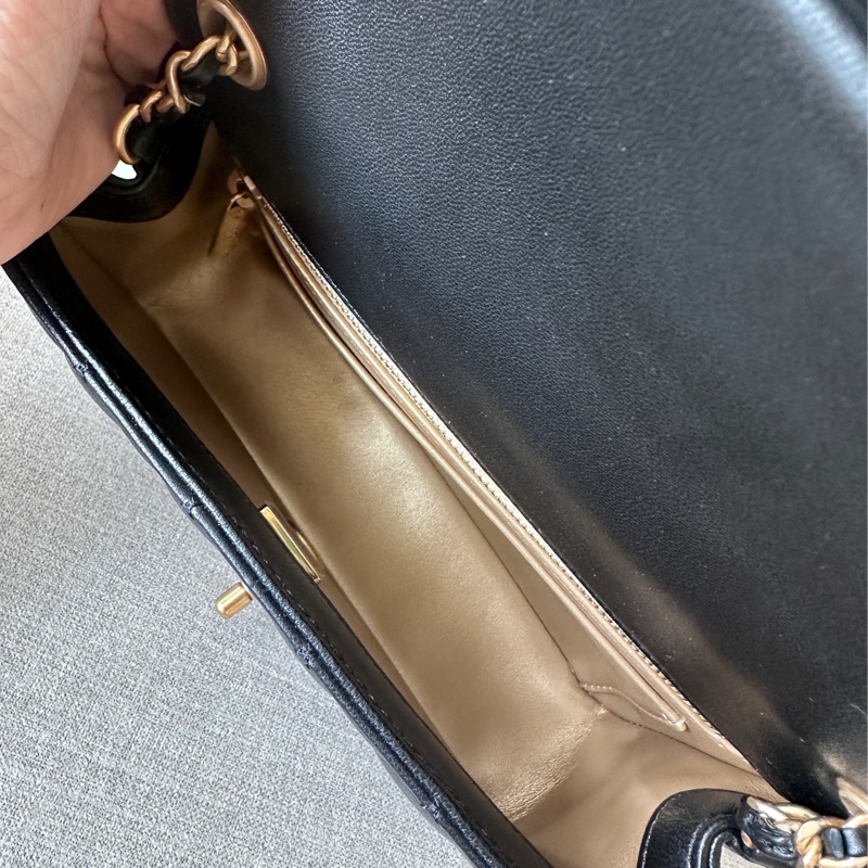 Chanel mini CF20 金球 新款 台灣購證-5