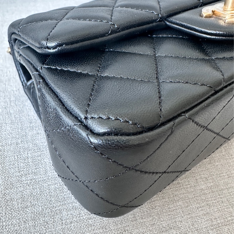 Chanel mini CF20 金球 新款 台灣購證-11