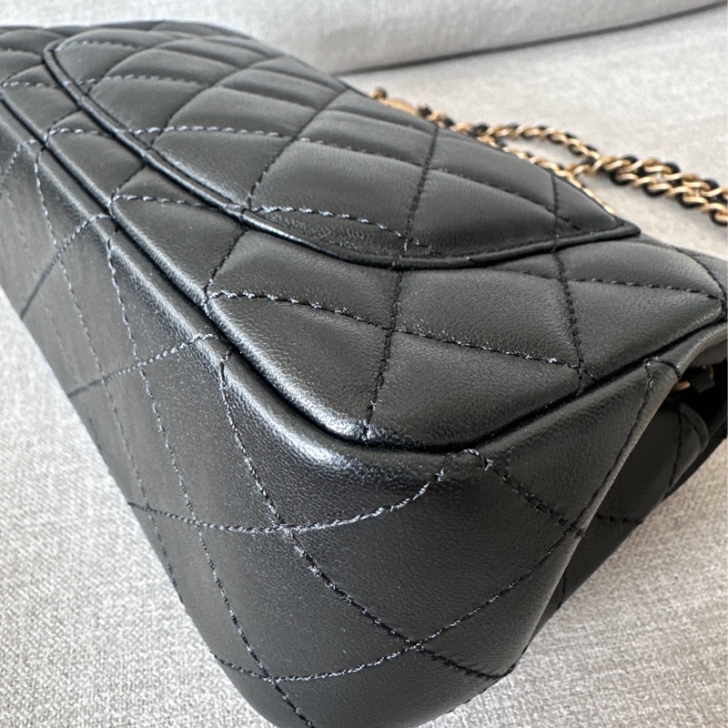 Chanel mini CF20 金球 新款 台灣購證-13