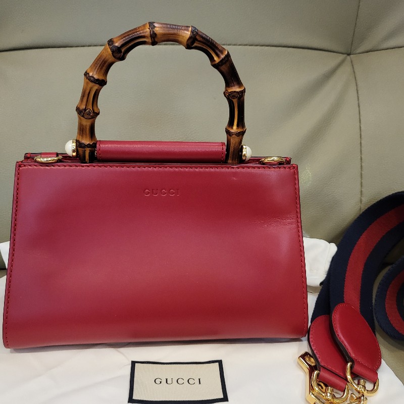 【Gucci 】經典Napa小牛皮竹節2用包🥰🥰-1
