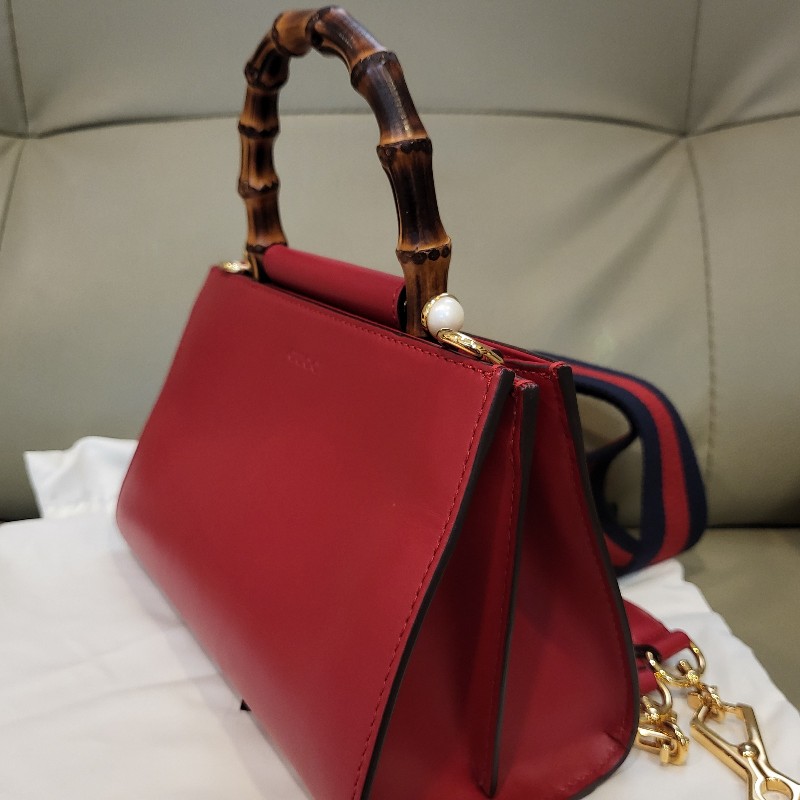 【Gucci 】經典Napa小牛皮竹節2用包🥰🥰-2
