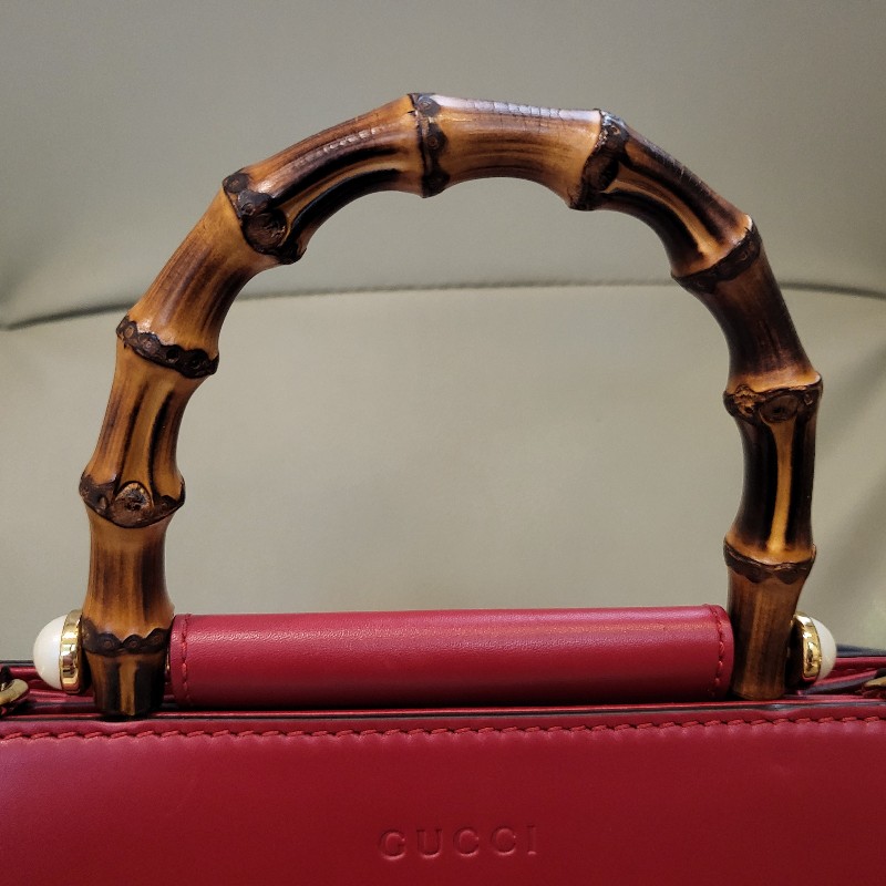 【Gucci 】經典Napa小牛皮竹節2用包🥰🥰-5