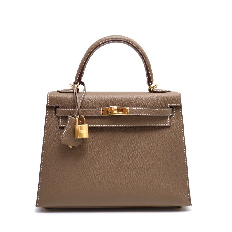 HERMES Kelly 25 - 灰金-0