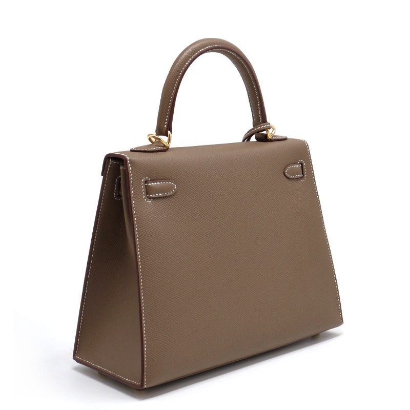 HERMES Kelly 25 - 灰金-1