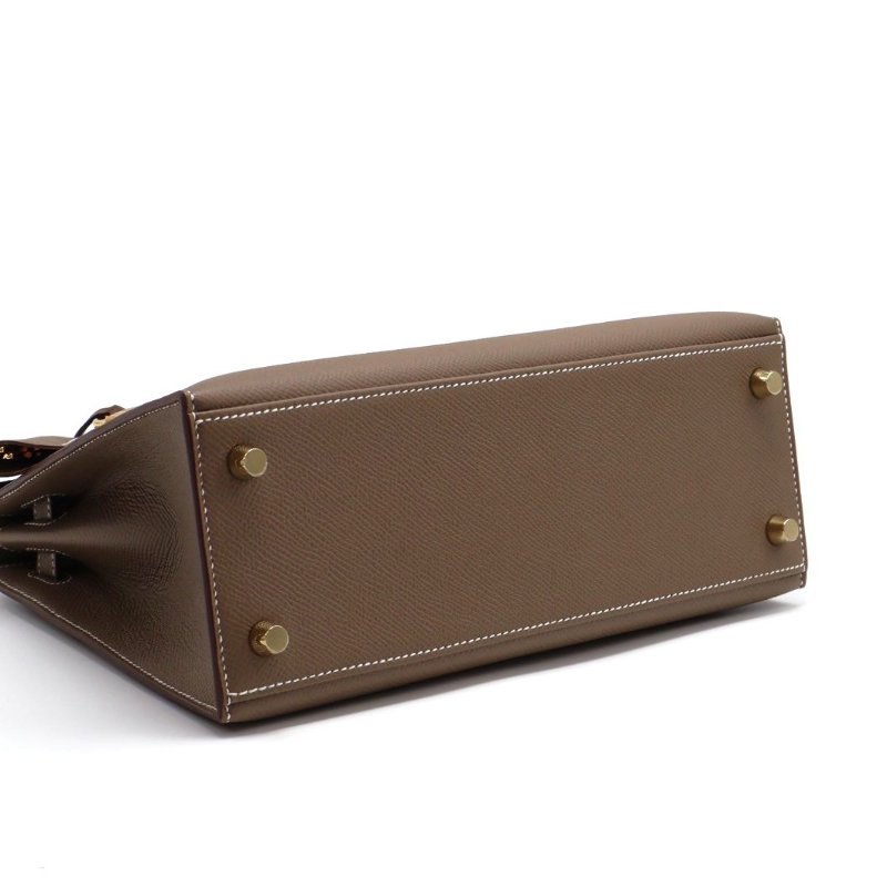 HERMES Kelly 25 - 灰金-3