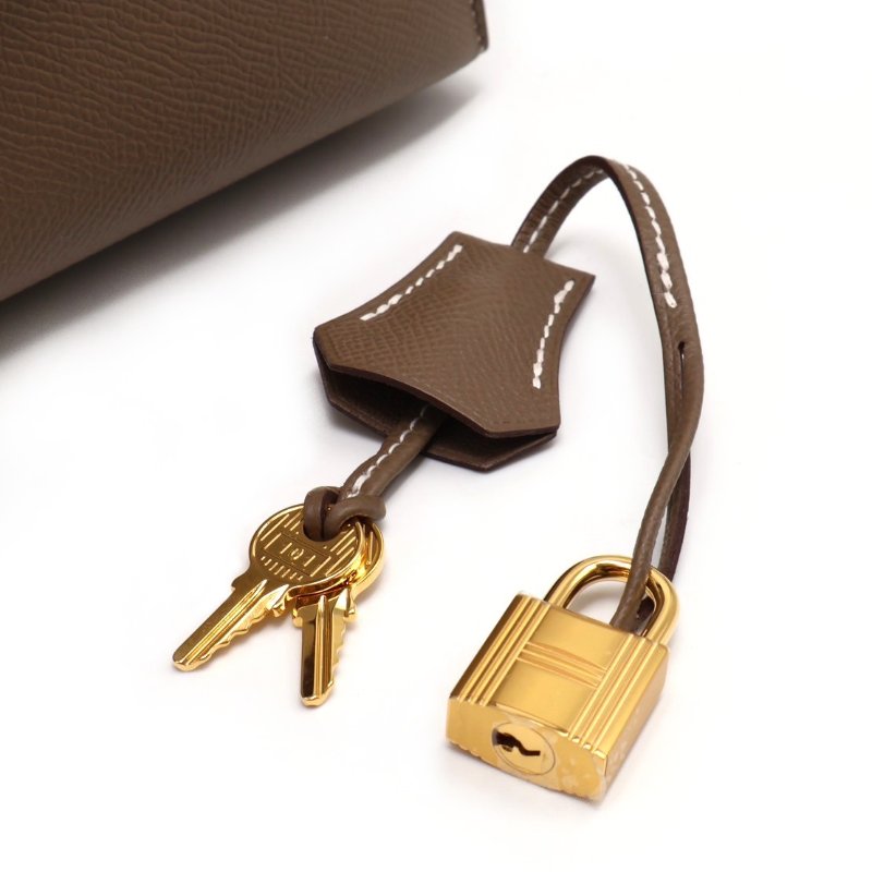 HERMES Kelly 25 - 灰金-7