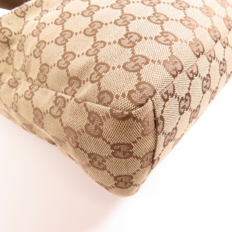 GUCCI 帆布Shoulder Bag銀扣肩背袋-10
